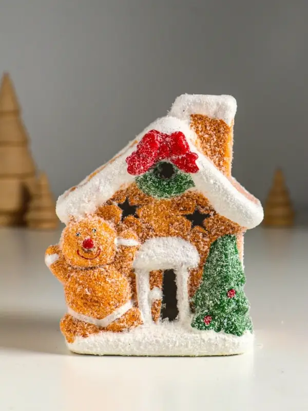 Сувенир керамика свет Сувенир керамика свет "Пряничка у домика" МИКС 8,5х6х11,5 см