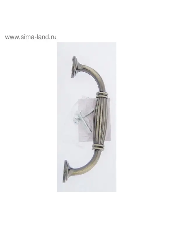 Ручка-скоба мебельная PC176AB LIGHT, м/о 96 мм, цвет бронза