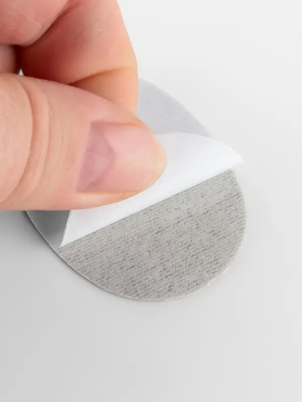 Набор 6шт заплаток клеевых для обуви кожзам серый АУ