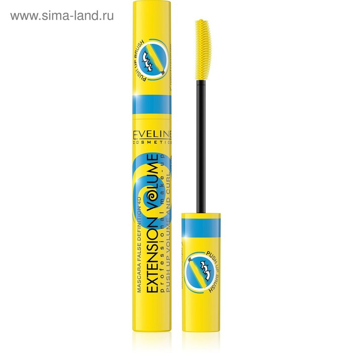 Тушь для ресниц Eveline Extension Volume, эффект Push-Up х 10 Тушь для ресниц Eveline Extension Volume, эффект Push-Up х 10