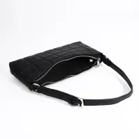 Сумка женская багет на молнии, 27&times;5&times;13 см, чёрная