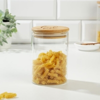 Банка для хранения сыпучих продуктов и круп Cook with love, 600 мл