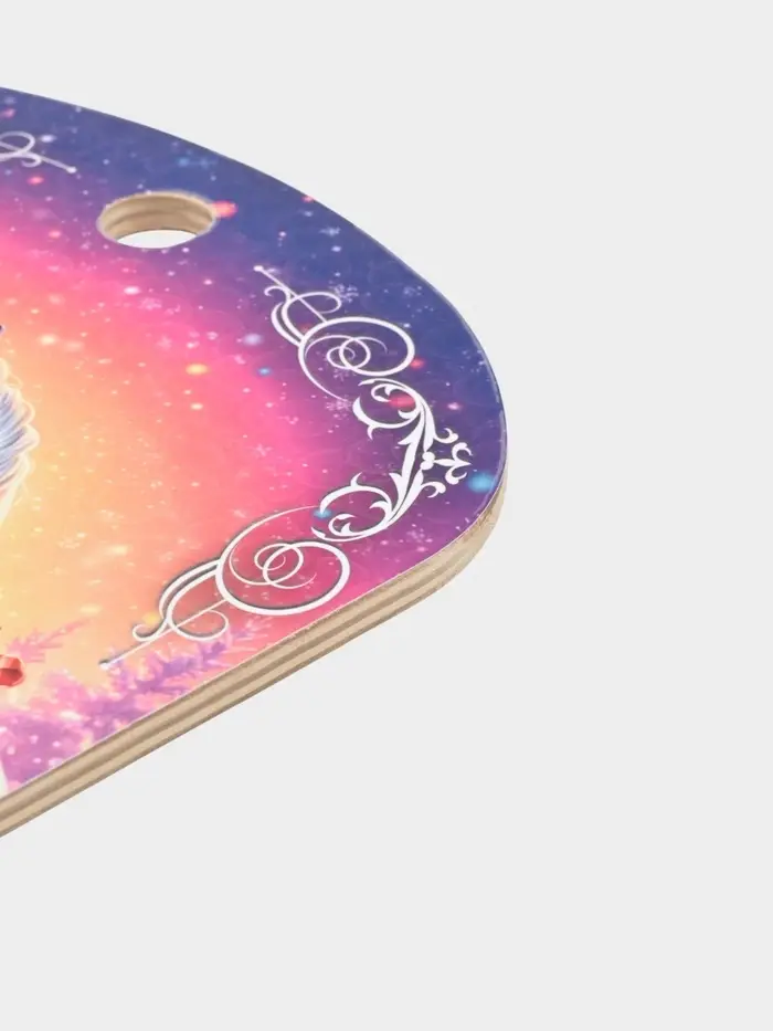 Доска разделочная сувенирная Дарим Красиво «Символ года. Любви и верности!», дерево, 27.5×19.5×0.5 см, разноцветная