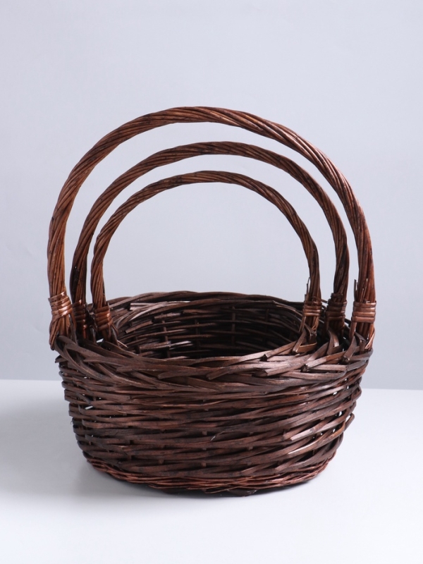 Набор корзин 3шт, 38х16х40/32х13х35/26х12х30 см, ива