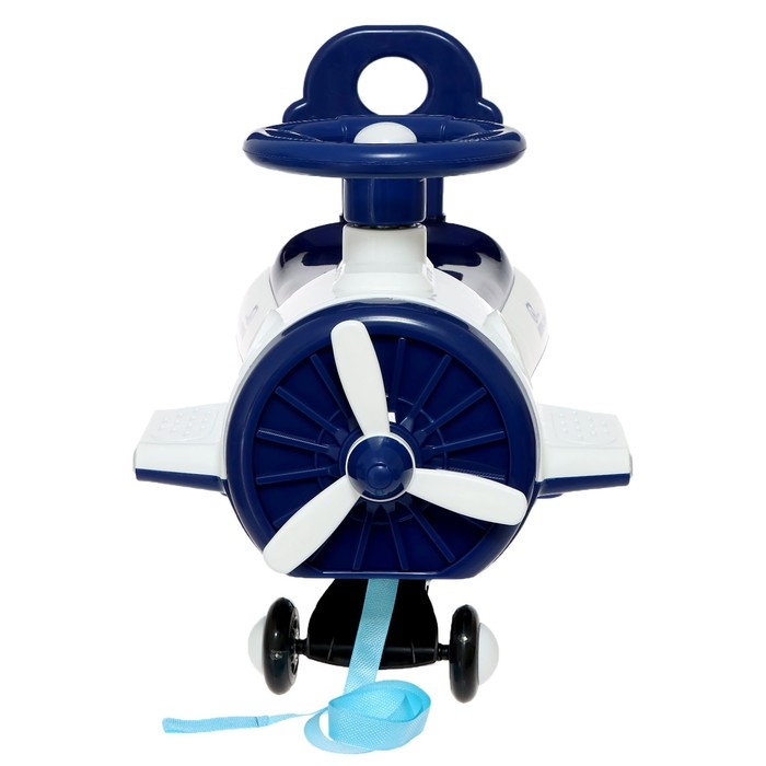 Каталка-толокар «Бибикар», звук, бело-синий Каталка-толокар «Бибикар», звук, бело-синий