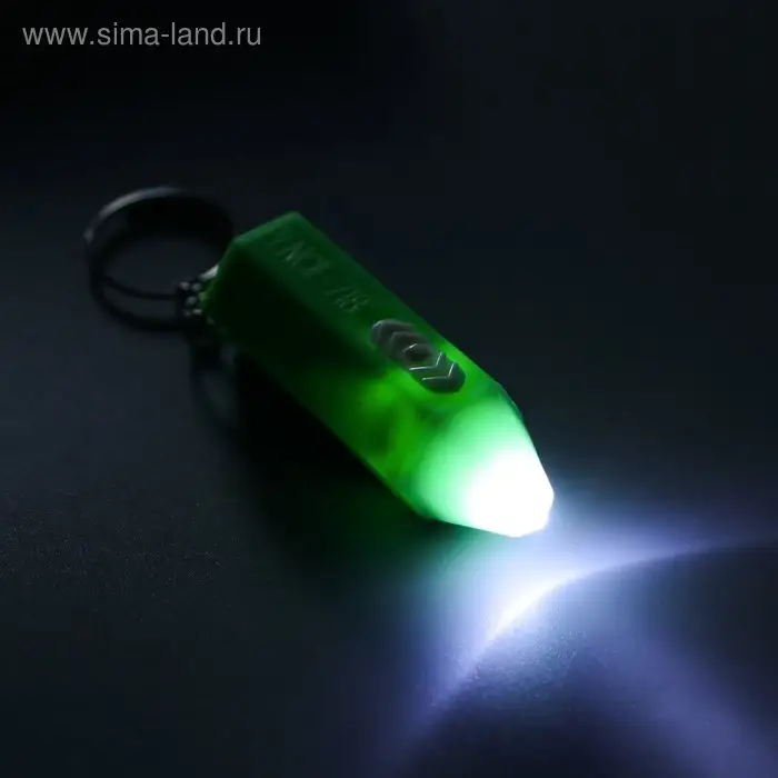 Фонарик свет на кольце  Фонарик свет на кольце "Карандаш" мигает МИКС 5х1,7х1,7 см