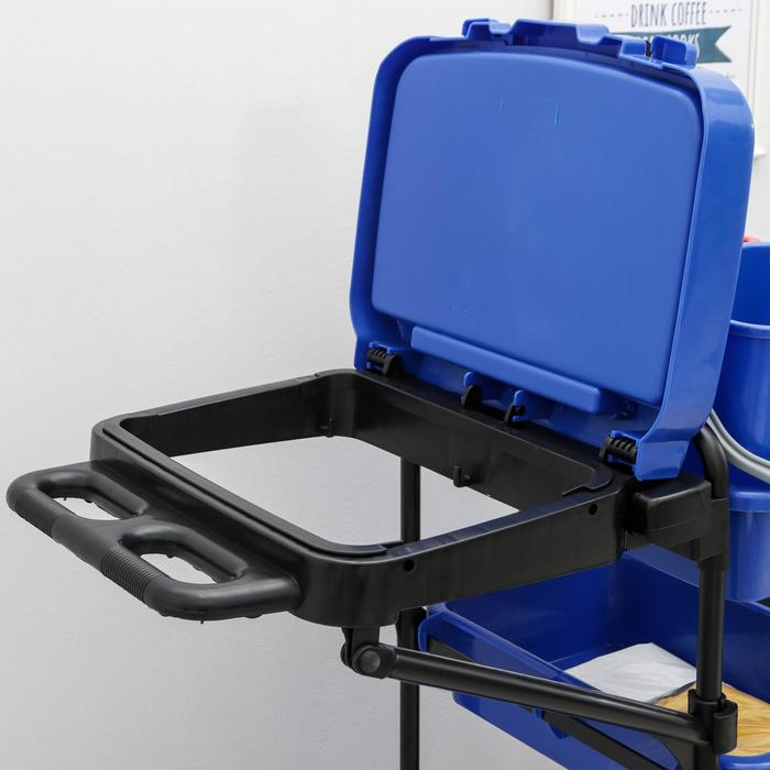 Многофункциональная тележка с вёдрами, отжимом и лотками