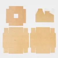 Коробка подарочная для цветов с вазой и PVC окнами складная, упаковка, &laquo;Крафт&raquo;, 16 х 23 х 16 см