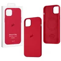 Чехол iPh 14 Plus Silicon Case 100% ORG Red (MagSafe) c LOGO