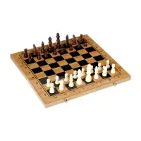 Настольная игра 3 в 1 &laquo;Король&raquo;: нарды, шахматы, шашки, 39&times;39 см
