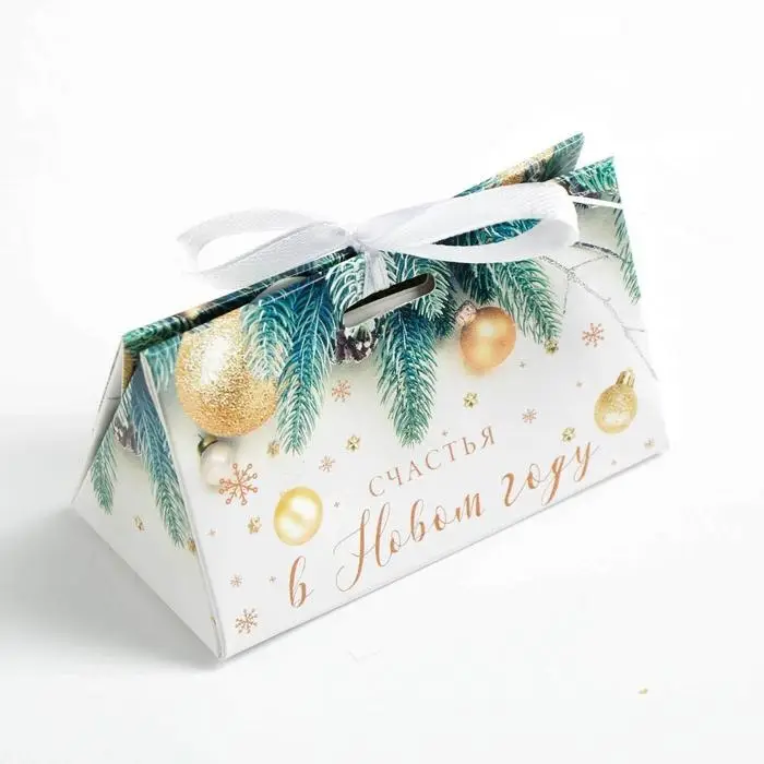 Бонбоньерка новогодняя &laquo;Новогоднее фото&raquo;, 10 х 5,5 х 5,5 см, Новый год