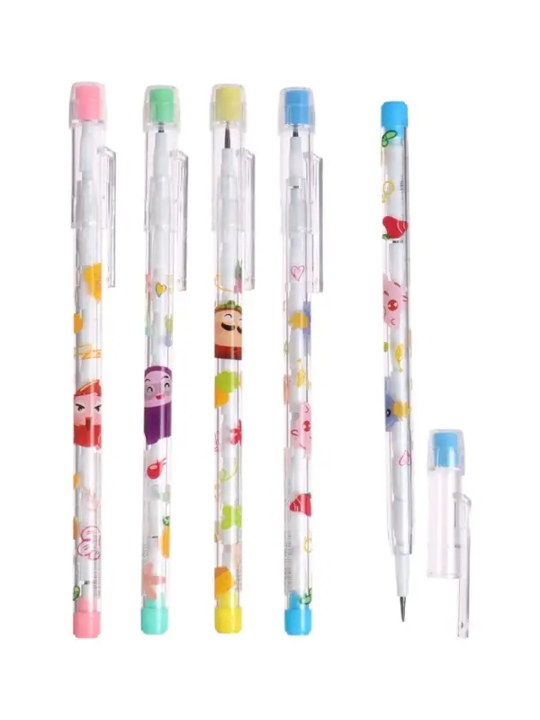 Карандаш секционный &laquo;Ассорти&raquo;, НВ, с ластиком, МИКС