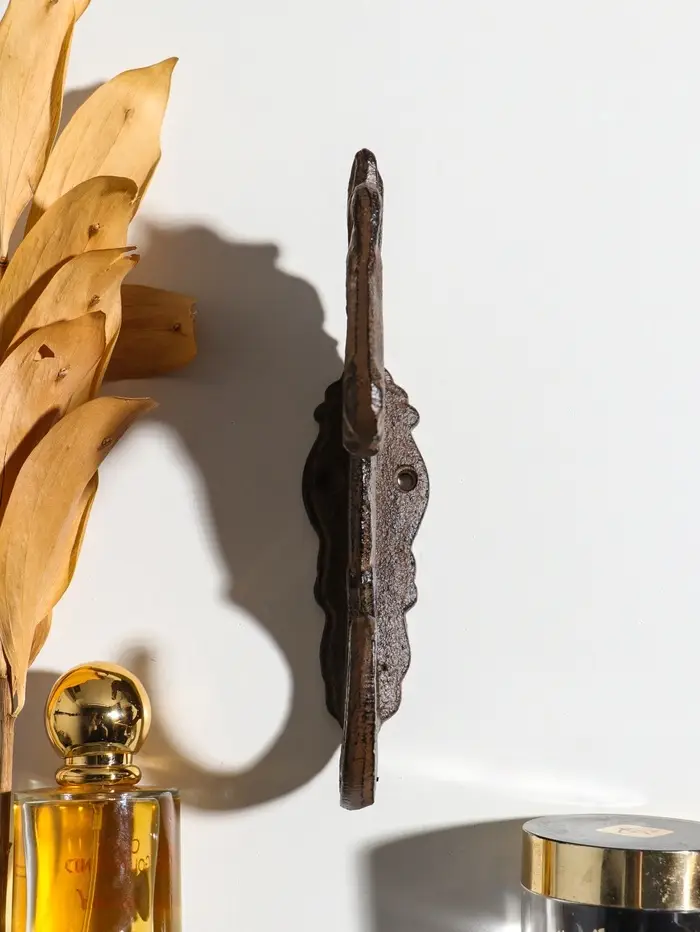 Крючок настенный &laquo;Лошадь и подкова&raquo;, ключница декоративная, чугун, 17.7&times;10.5&times;3.5 см