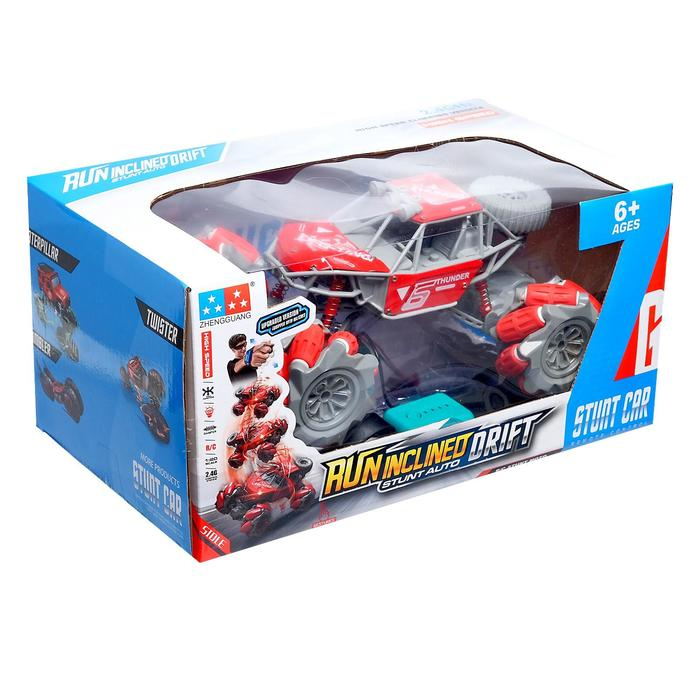 Машина радиоуправляемая «Джип-акробат», 4WD, управление жестами, работает от аккумулятора, цвет красный Машина радиоуправляемая «Джип-акробат», 4WD, управление жестами, работает от аккумулятора, цвет красный