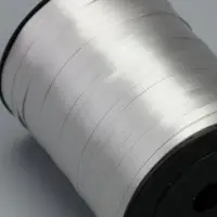 Лента для декора и подарков, серебристый, 0,5 см х 500 м