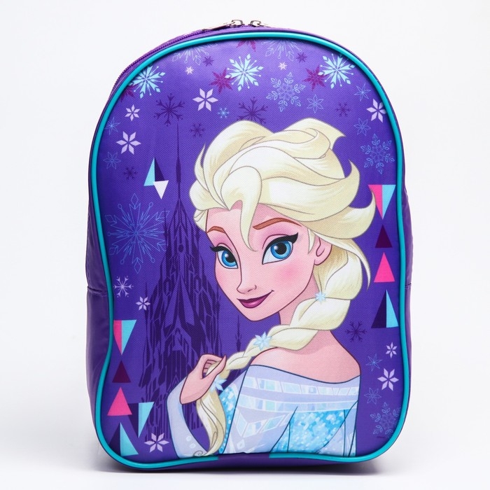 Рюкзак детский, отдел на молнии, 21 x 9 x 26 см "Эльза", Холодное сердце