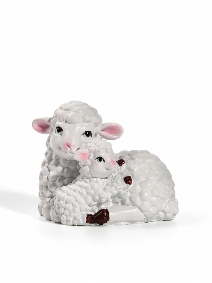 Фигурка &laquo;Овечка с ягнёнком&raquo;, 4.8&times;3.5&times;5 см, МИКС