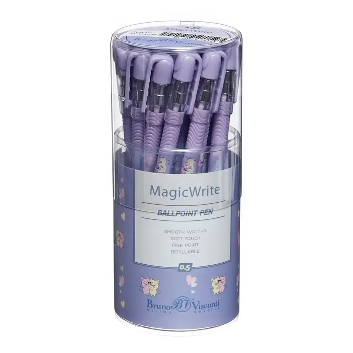 Ручка шариковая BrunoVisconti. MagicWrite &laquo;Обнимашки. Мышки&raquo;, синий стержень, узел 0.5 мм