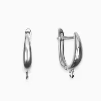 Набор 2 пары швензы с англиской застежкой для сережек, 20*13мм, серебро Набор 2 пары швензы с англиской застежкой для сережек, 20*13мм, серебро