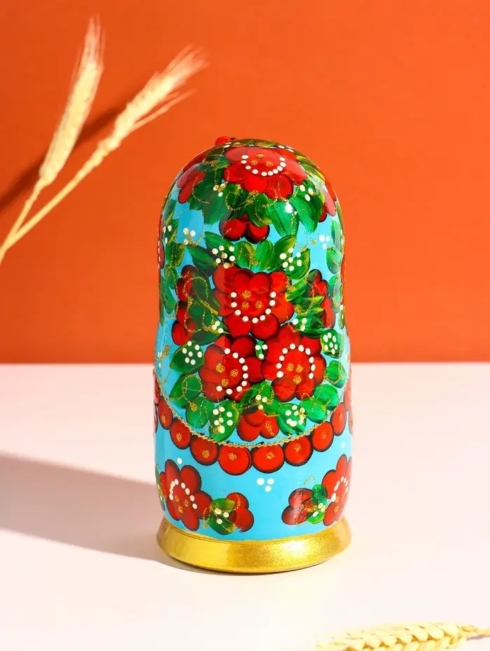 Матрёшка дерево &laquo;Аленка&raquo;, 5-ти кукольная, 18 см, ручная работа, МИКС