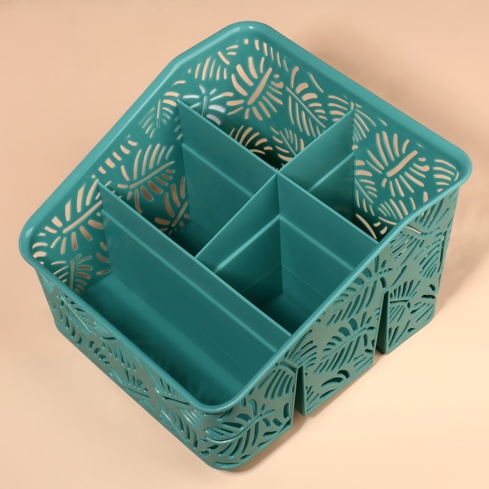 Органайзер для хранения, 5 секций, 20 × 19 × 12 см, цвет МИКС