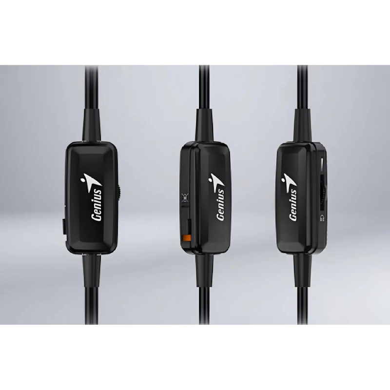 Гарнитура компьютерная Genius HS-220U,&nbsp; кабель 2.4м., черный