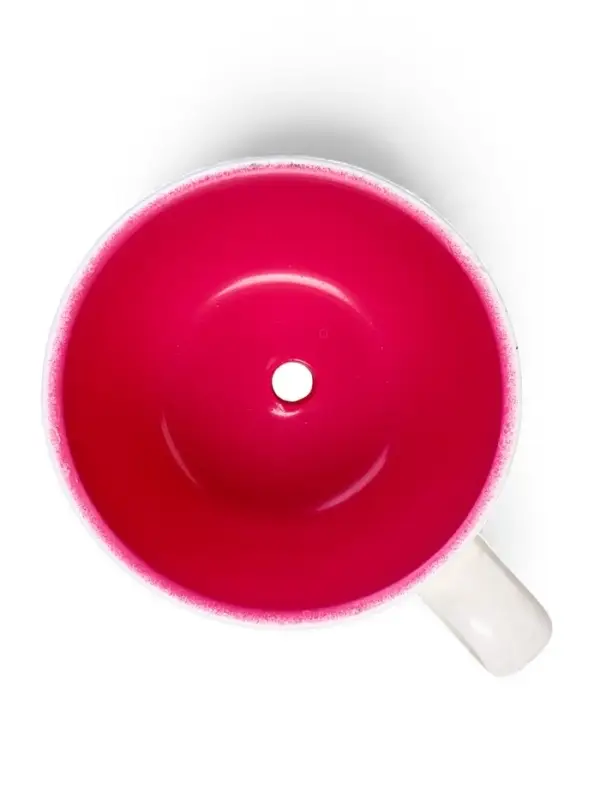 Горшок для цветов &laquo;Эмма&raquo;, 1.3 л, 19&times;15&times;10 см, керамический, с поддоном, белый, розовый, Greengo