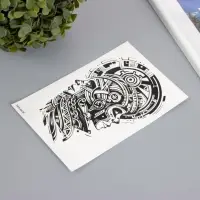 Переводная тату на тело чёрная &laquo;Этно. Два&raquo;, 12&times;19 см