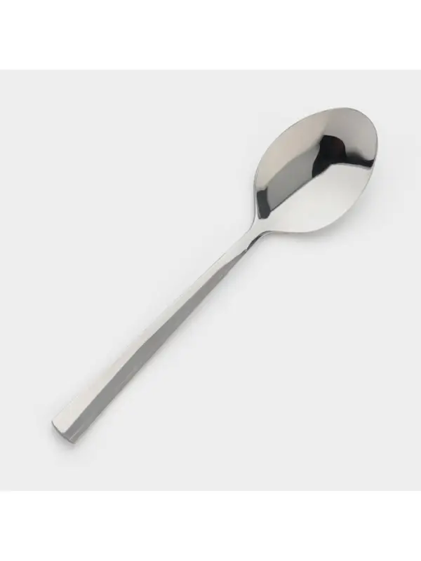 Ложка столовая &laquo;Торжество&raquo;, длина 19.7 см, толщина 2 мм, цвет серебряный