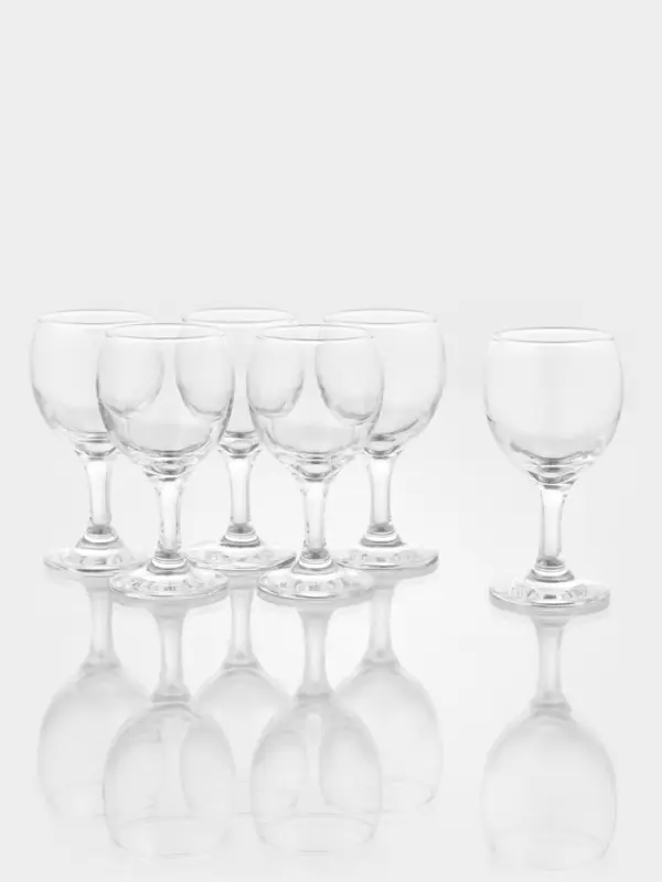 Набор бокалов для вина Paşabah&ccedil;e Bistro, 175 мл, h=13 см, 6 шт., стекло, прозрачный