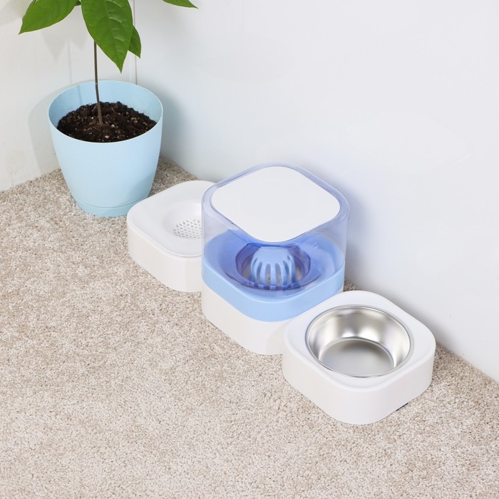 Автокормушка со съёмной крышкой, контейнер 1,8 л, фиолетовая Автокормушка со съёмной крышкой, контейнер 1,8 л, фиолетовая