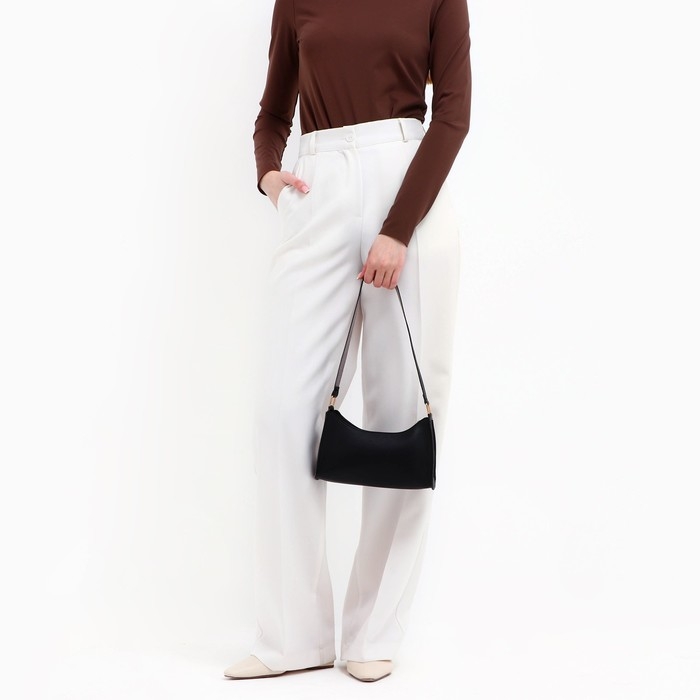 Сумка женская багет на молнии, цвет чёрный Сумка женская багет на молнии, цвет чёрный