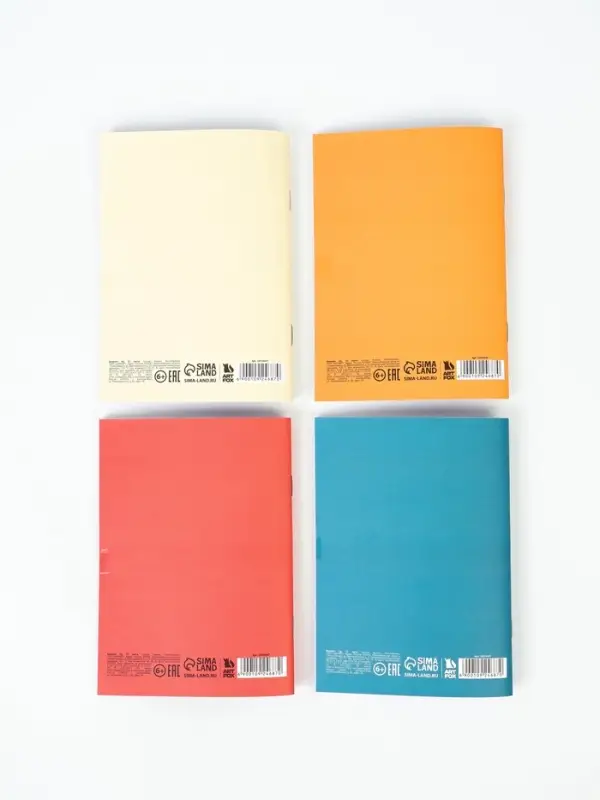 Блокнот А6, 32 л софт-тач МИКС "Звери"