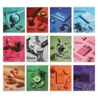 Комплект 12 предметных тетрадей 48 листов, справочная информация, 60гр, Предметы