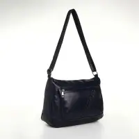 Сумка женская кросс-боди на молнии, 28&times;10&times;20 см, тёмно-синяя