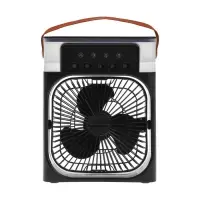 Вентилятор настольный с увлажнителем LOF-06, портативный, 3 скорости, питание USB, чёрный