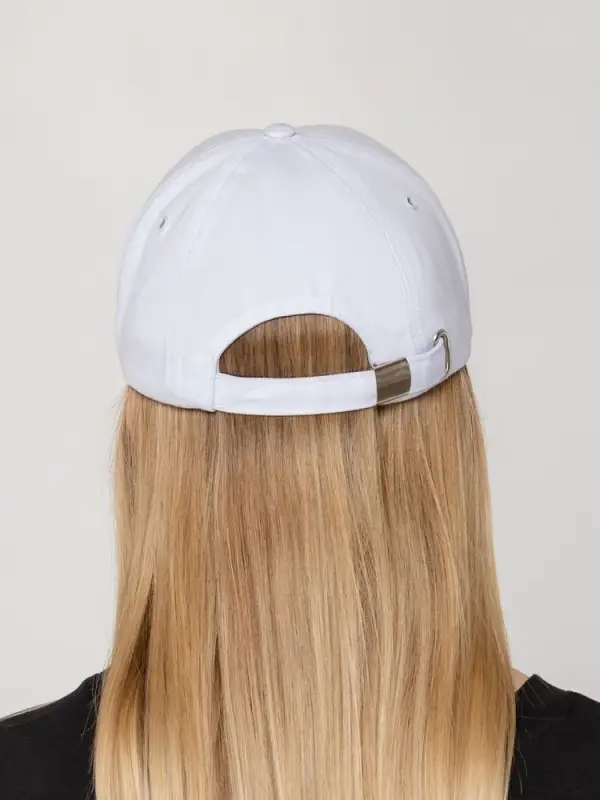 Бейсболка Canopy, белая с темно-синим кантом Бейсболка Canopy, белая с темно-синим кантом