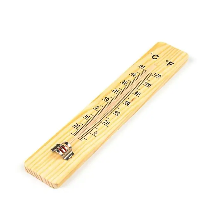 Термометр уличный, жидкостный, деревянный