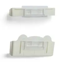 Подставка для зонтов, пластик, 23.5&times;7.5&times;11 см, 6.5&times;23.5&times;4 см, белая