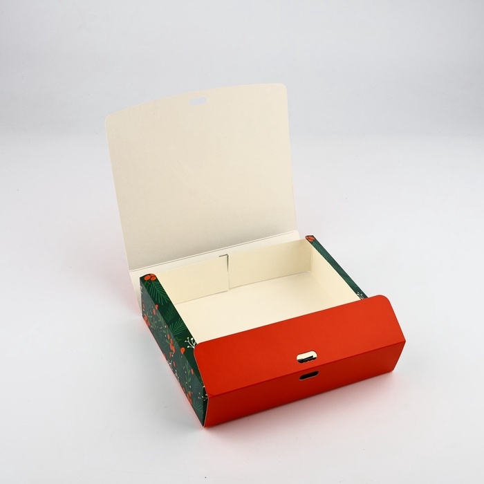 Коробка подарочная новогодняя складная «С Новым годом», 20 х 18 х 5 см Коробка подарочная новогодняя складная «С Новым годом», 20 х 18 х 5 см