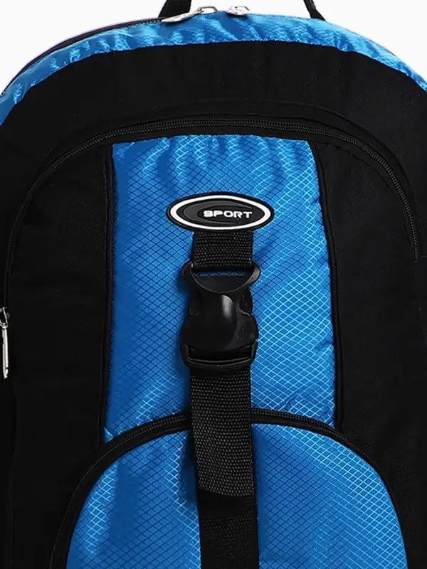 Рюкзак туристический 37 л, с увеличением, карманами, синий