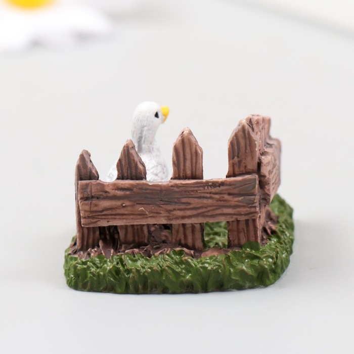 Фигурка для флорариума полистоун  Фигурка для флорариума полистоун "Уточка в саду" 4х4х3 см