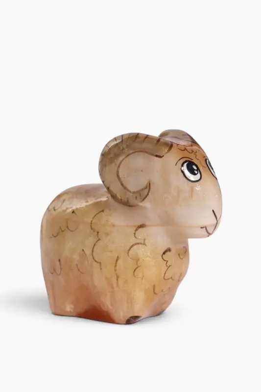 Фигурка &laquo;Барашек золотой&raquo;, 5.5&times;6.5 см, селенит