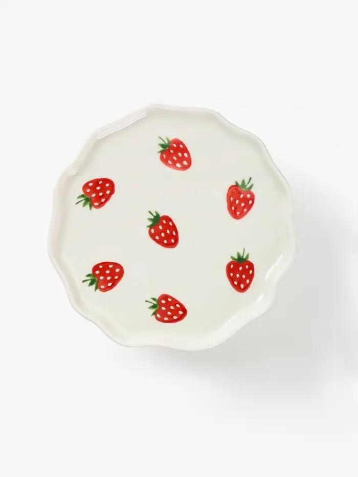 Чайная пара "Клубничка" блюдце 15х1,5 см, кружка 14,5х9х7 см