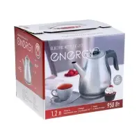 Чайник электрический Energy E-217, металл, 1.2 л, 950 Вт, серебристый