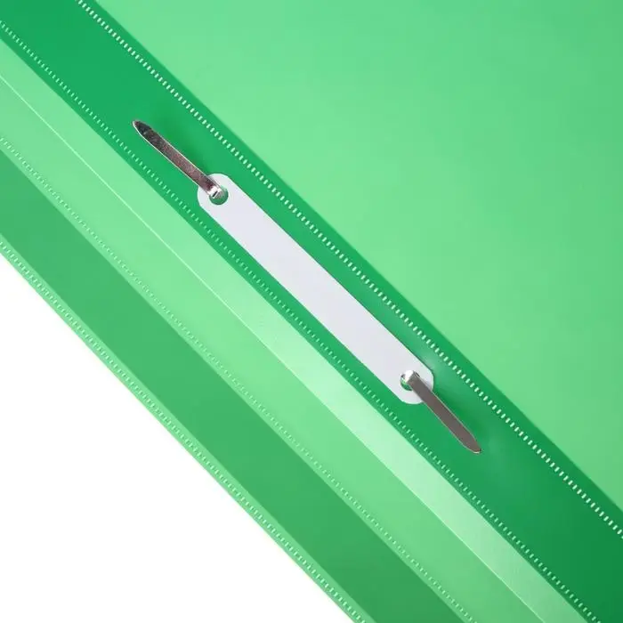 Папка-скоросшиватель Calligrata, А4, 180 мкм, зелёная, прозрачный верх