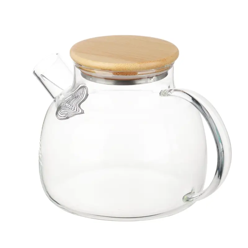 Чайник заварочный тм VETTA Эко, стекло, бамбуковая крышка,  1000мл