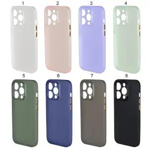 Силикон для iPhone 14 Pro Max Pudding Slim (с закрытой камерой)