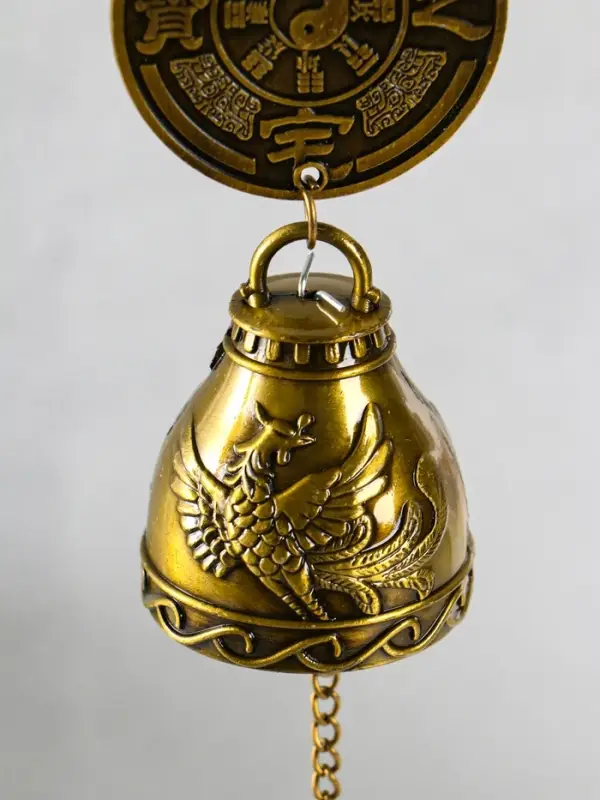 Колокольчик металл  Колокольчик металл "Феникс и дракон" 1 колокол d=4,8 см 42х4,8х4,8 см