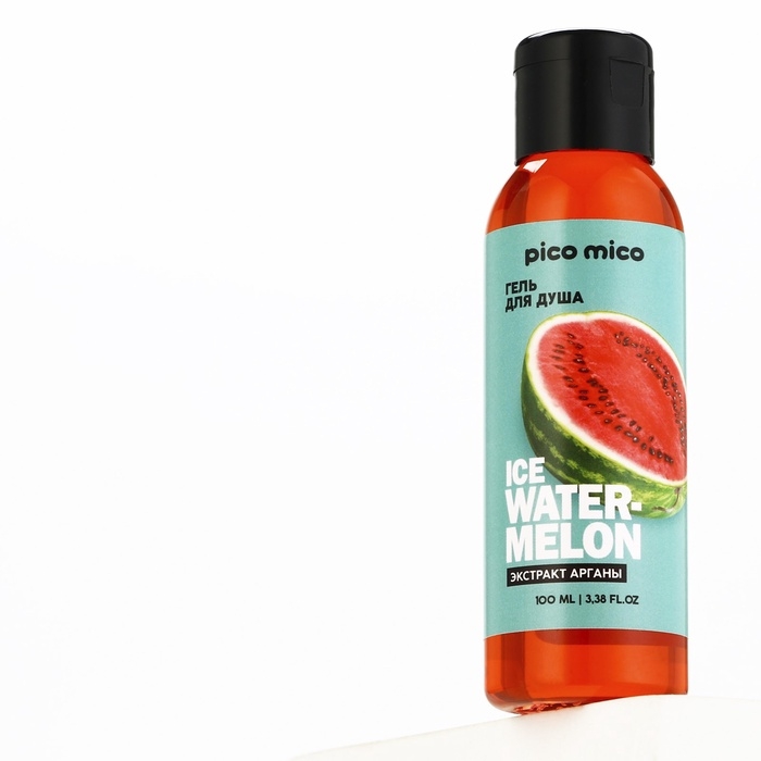 Гель для душа с экстрактом арганы Ice watermelon, 100 мл, аромат арбуза, PICO MICO Гель для душа с экстрактом арганы Ice watermelon, 100 мл, аромат арбуза, PICO MICO